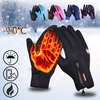 Gants d'hiver thermiques unisexes